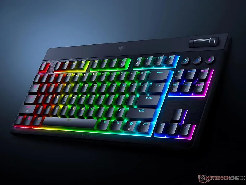 Razer, BlackWidow V4 Low-Profile HyperSpeed, Keyboard, Wireless, US, Bluetooth, Green Switches, Black