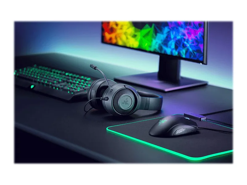 Razer Kraken X Lite Gaming Headset, Wired, Microphone, Black, Razer, Kraken X Lite, Wired, Gaming Headset, Over-Ear