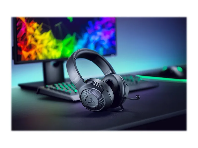 Razer Kraken X Lite Gaming Headset, Wired, Microphone, Black, Razer, Kraken X Lite, Wired, Gaming Headset, Over-Ear