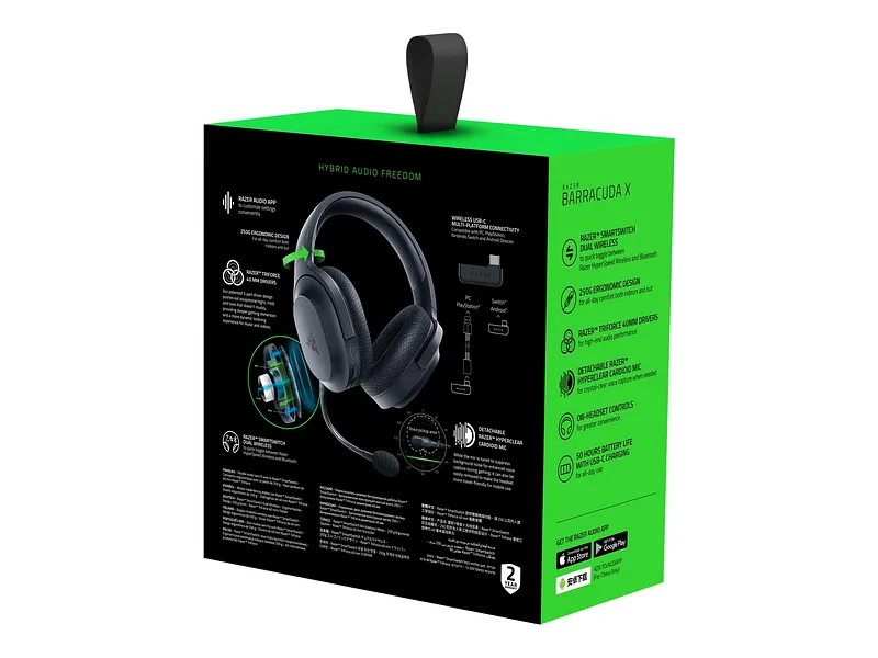 Razer, Gaming Headset, Barracuda X (2022), Wireless/Wired, On-Ear, Wireless