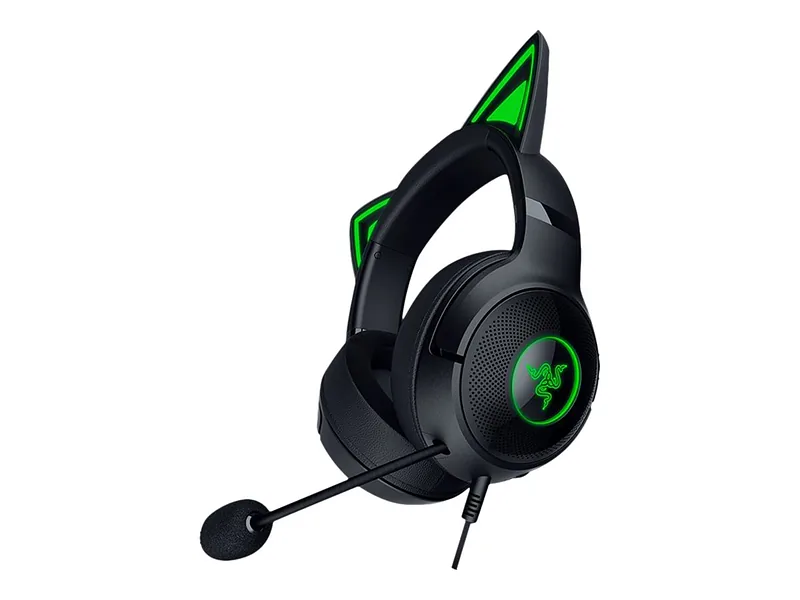 Razer, Headset, Kraken Kitty V2, Yes, Wired, On-Ear, USB Type A, Black