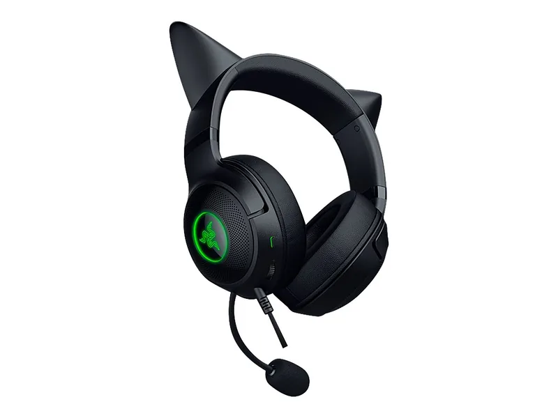 Razer, Headset, Kraken Kitty V2, Yes, Wired, On-Ear, USB Type A, Black
