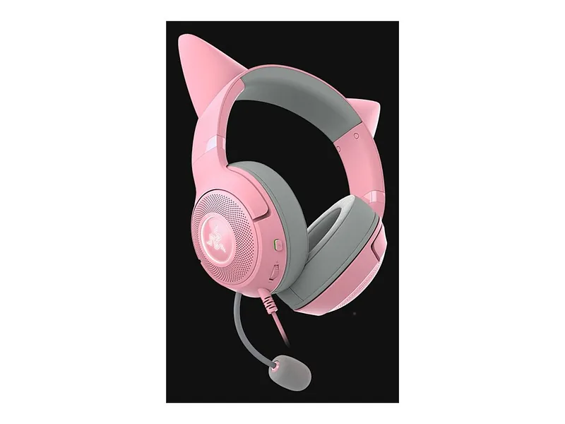Razer, Headset, Kraken Kitty V2, Yes, Wired, On-Ear, USB Type A, Quartz