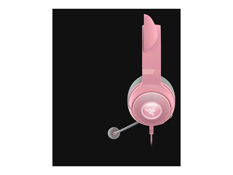 Razer, Headset, Kraken Kitty V2, Yes, Wired, On-Ear, USB Type A, Quartz