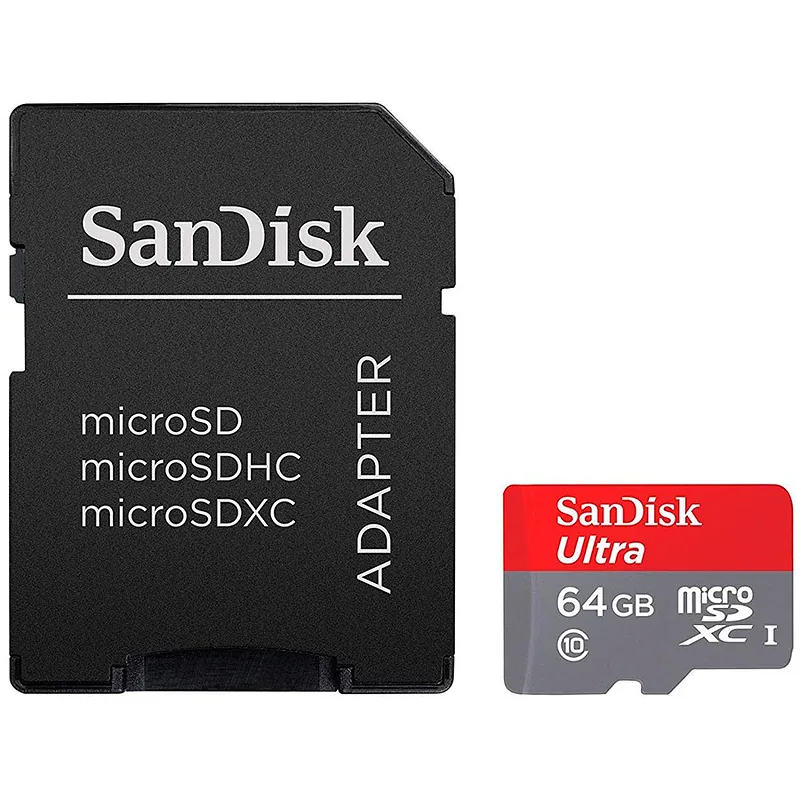 SANDISK High Endurance microSDXC 64GB + SD Adapter – for dash cams & home monitoring, up to 5,000 Hours, Full HD / 4K videos, up to 100/40 MB/s Read/Write speeds, C10, U3, V30