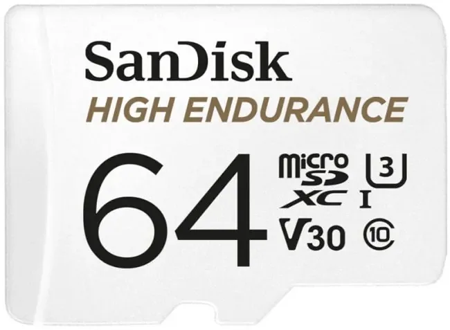 SanDisk High Endurance microSDXC 64GB V30 + Adapter