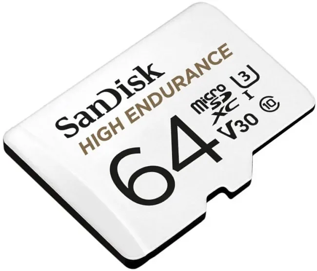 SanDisk High Endurance microSDXC 64GB V30 + Adapter