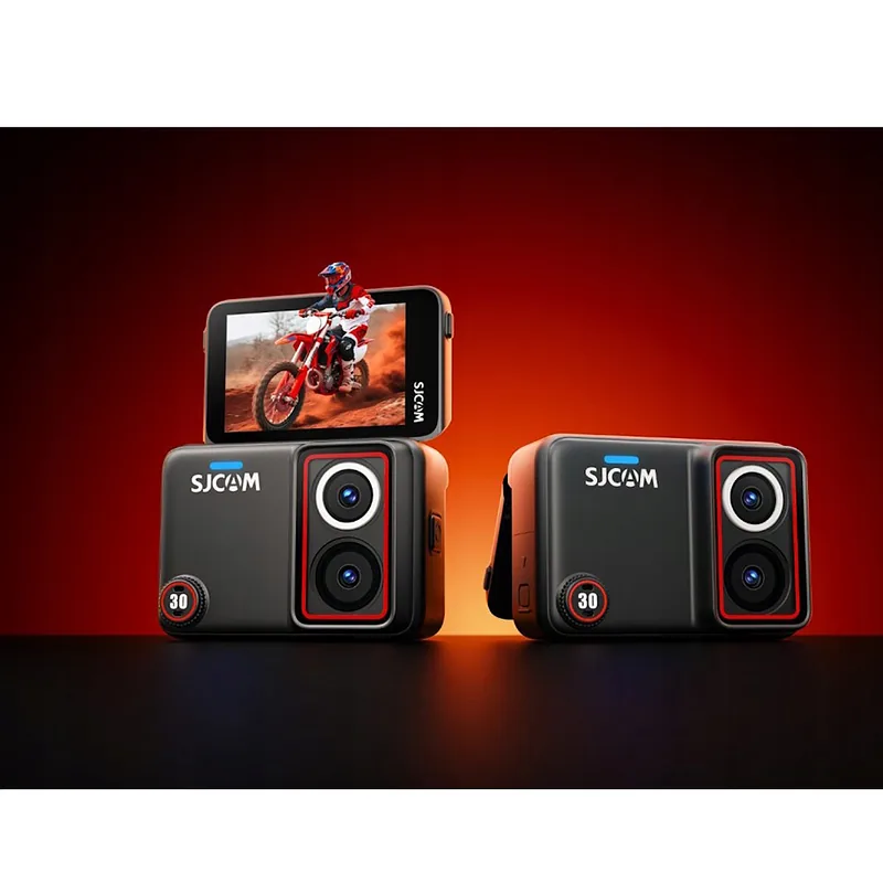 SJCAM SJ30 Dual Lens 8K Camera Rotatable Screen 2.51" 48MP Stabilization 512GB + Accessories