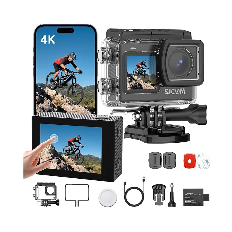 SJCAM SJ6 Ultra 4K Dual Screen WiFi Waterproof Sports Camera + Accessories