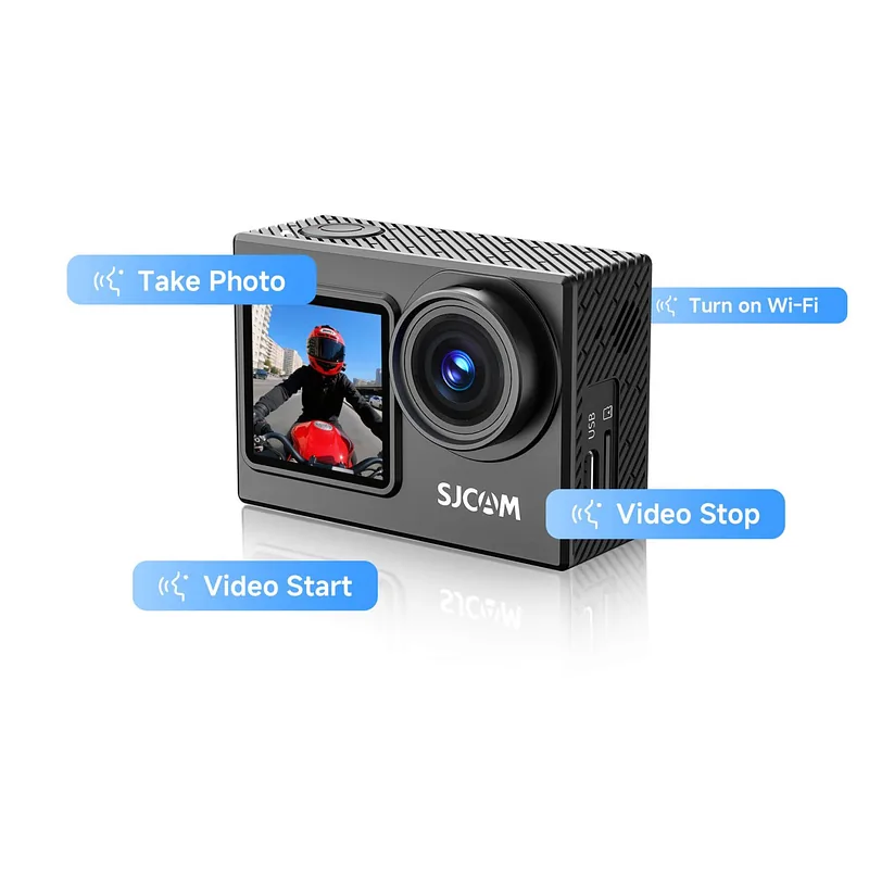 SJCAM SJ6 Ultra 4K Dual Screen WiFi Waterproof Sports Camera + Accessories