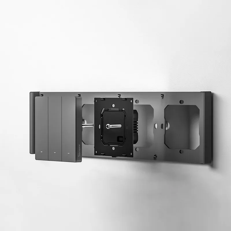Sonoff kolmekordne paigaldusraam M5-80 seinalülitite paigaldamiseks