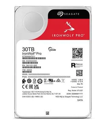Seagate IronWolf Pro ST30000NT011 sisemine kõvaketas 30 TB 7200 RPM 512 MB 3.5" Jada ATA III
