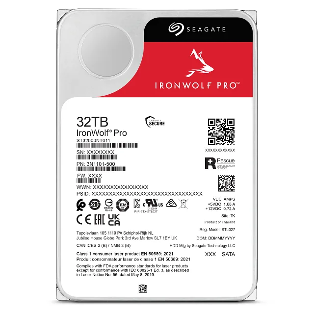 Seagate IronWolf Pro ST32000NT000 sisemine kõvaketas 32 TB 7200 RPM 3.5″ Jada ATA III