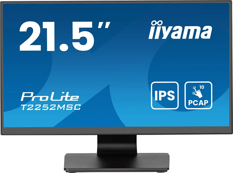 iiyama ProLite T2252MSC-B2AG PC lamekuvar 54,6 cm (21.5″) 1920 x 1080 pikslit Full HD LCD Puutetundlik ekraan Must