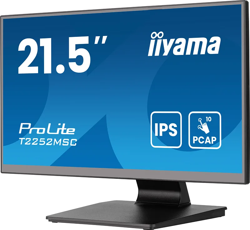 iiyama ProLite T2252MSC-B2AG PC lamekuvar 54,6 cm (21.5″) 1920 x 1080 pikslit Full HD LCD Puutetundlik ekraan Must
