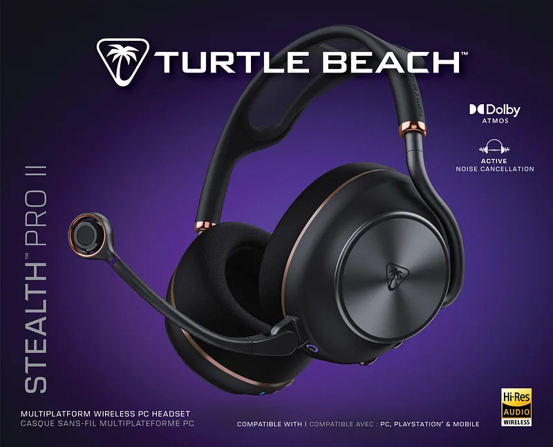 Turtle Beach juhtmevabad kõrvaklapid Stealth Pro II PC, must