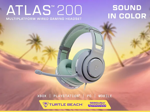 Turtle Beach kõrvaklapid Atlas 200 MultiPlatform, seafoam breeze