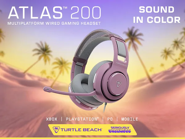Turtle Beach kõrvaklapid Atlas 200 MultiPlatform, lilac mist