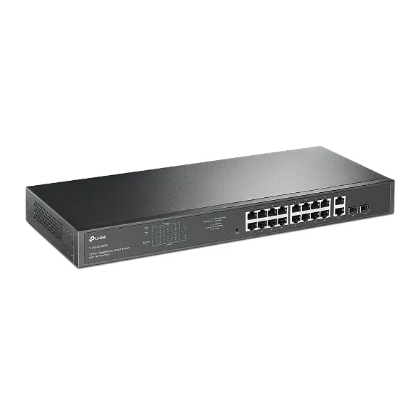 TP-Link TL-SG1218MPE võrgulüliti Juhitav L2 Gigabit Ethernet (10/100/1000) Power over Ethernet tugi 1U Must