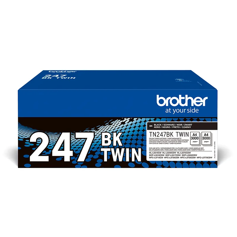 Brother TN-247BKTWIN toonerikassett 2 tk Originaal Must