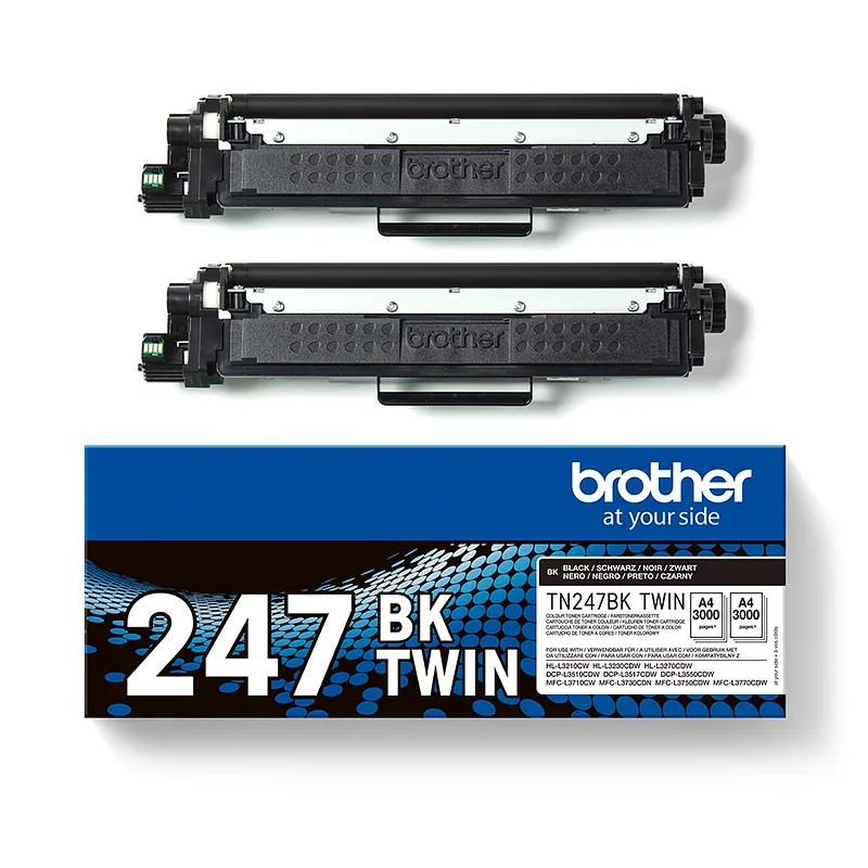 Brother TN-247BKTWIN toonerikassett 2 tk Originaal Must
