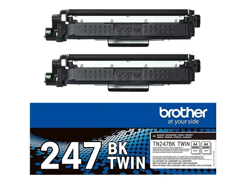 Brother TN-247BKTWIN toonerikassett 2 tk Originaal Must