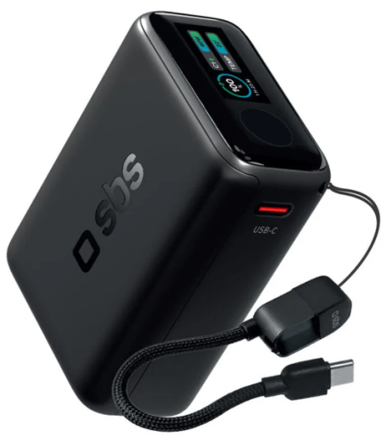 Energy storage SBS 10000mAh 40W PD3.0 AVS USB-C with Display