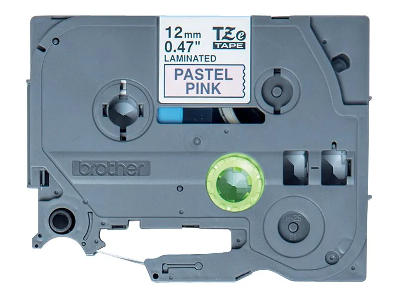 BROTHER tape black/pastel light pink 12m