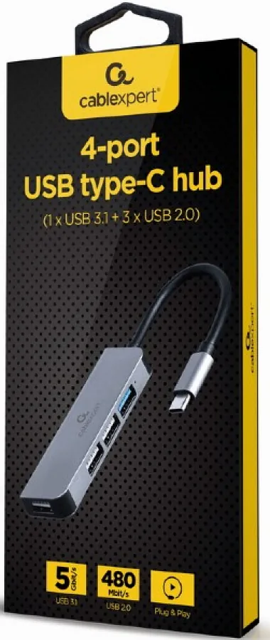 USB Hub Gembird 4-port USB Type-C Hub