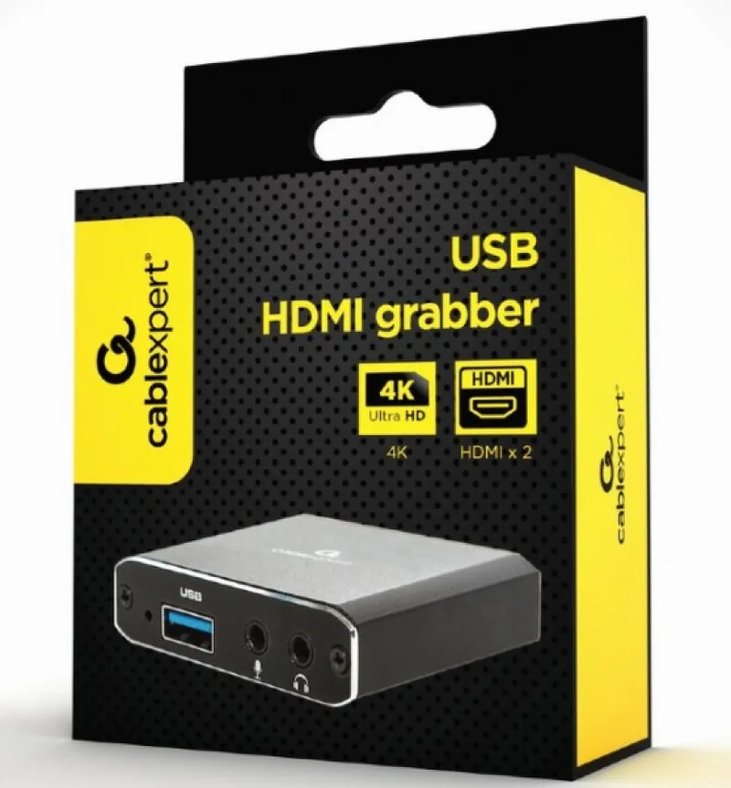 Gembird USB HDMI Grabber 4K Pass-through HDMI