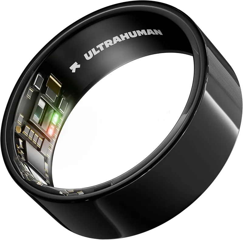 Ultrahuman, Ring Air, Aster Black, Size 9, Smart Ring