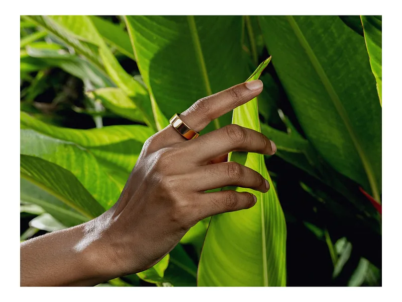 Ultrahuman, Ring Air, Bionic Gold, Size 6, Smart Ring