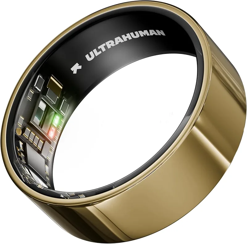 Ultrahuman, Ring Air, Bionic Gold, Size 6, Smart Ring