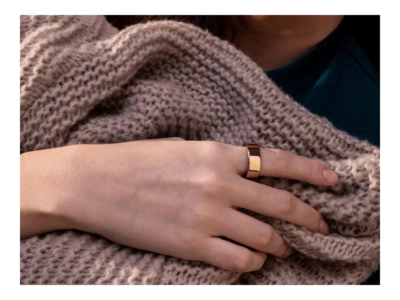 Ultrahuman, Ring Air, Bionic Gold, Size 10, Smart Ring
