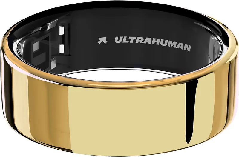 Ultrahuman, Ring Air, Bionic Gold, Size 10, Smart Ring