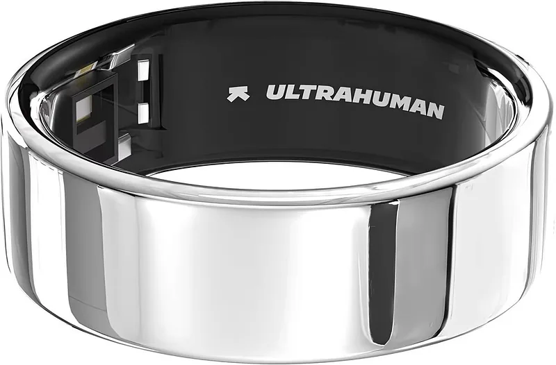 Ultrahuman, Ring Air, Space Silver, Size 11, Smart Ring