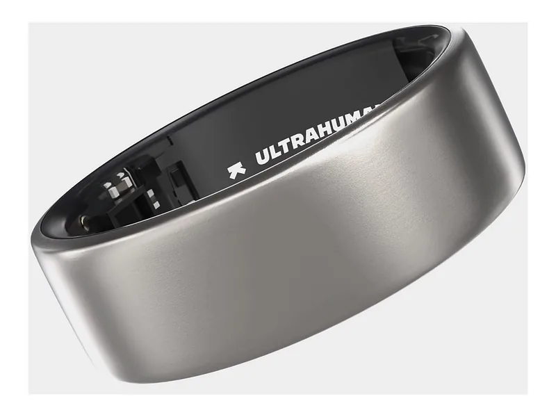 Ultrahuman, Ring Air, Raw Titanium, Size 6, Smart Ring