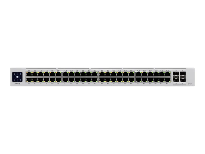 Ubiquiti, UniFi Switch, USW-PRO-48-POE, Managed L3, Rackmountable, Gigabit Ethernet (copper) ports quantity 48, SFP+ ports quantity 4, Power supply type Internal