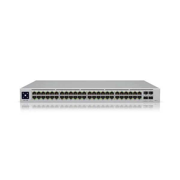 Ubiquiti, UniFi Switch, USW-PRO-48-POE, Managed L3, Rackmountable, Gigabit Ethernet (copper) ports quantity 48, SFP+ ports quantity 4, Power supply type Internal