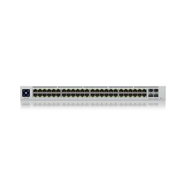Ubiquiti, UniFi Switch, USW-PRO-48-POE, Managed L3, Rackmountable, Gigabit Ethernet (copper) ports quantity 48, SFP+ ports quantity 4, Power supply type Internal