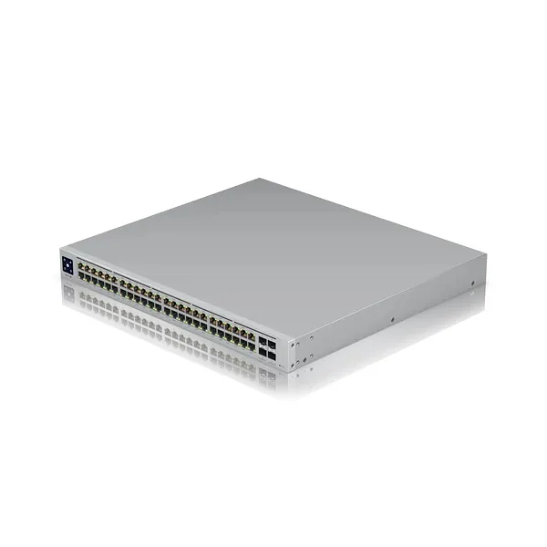 Ubiquiti, UniFi Switch, USW-PRO-48-POE, Managed L3, Rackmountable, Gigabit Ethernet (copper) ports quantity 48, SFP+ ports quantity 4, Power supply type Internal