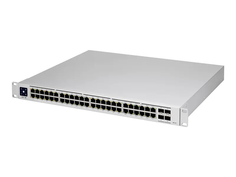 Ubiquiti, UniFi Switch, USW-PRO-48-POE, Managed L3, Rackmountable, Gigabit Ethernet (copper) ports quantity 48, SFP+ ports quantity 4, Power supply type Internal