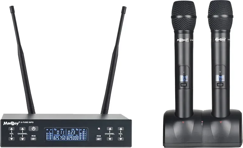 MadBoy U-Tube 20PD juhtmevaba karaokemikrofoni komplekt
