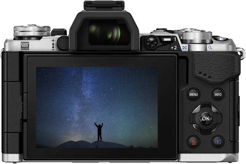 Olympus OM-D E-M5 Mark II  kere, hõbedane