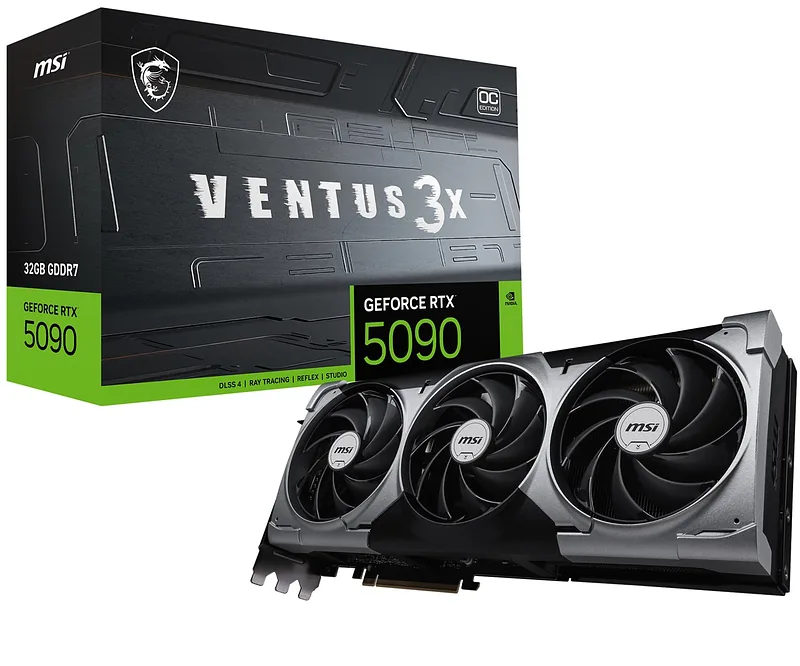 MSI VENTUS GEFORCE RTX 5090 32G 3X OC graafikakaart NVIDIA 32 GB GDDR7
