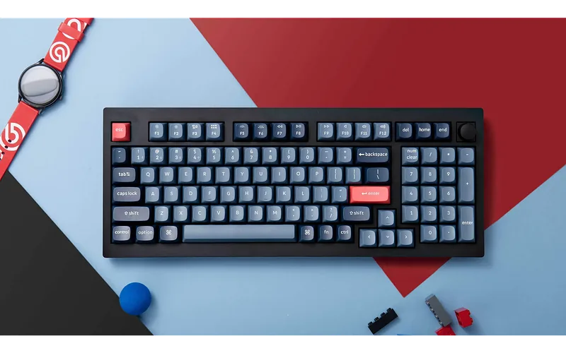 Keychron V5 Max QMK/VIA Täismontaažiga Nupp 96% -mekaaniline klaviatuur, Jupiter Brown lülitid