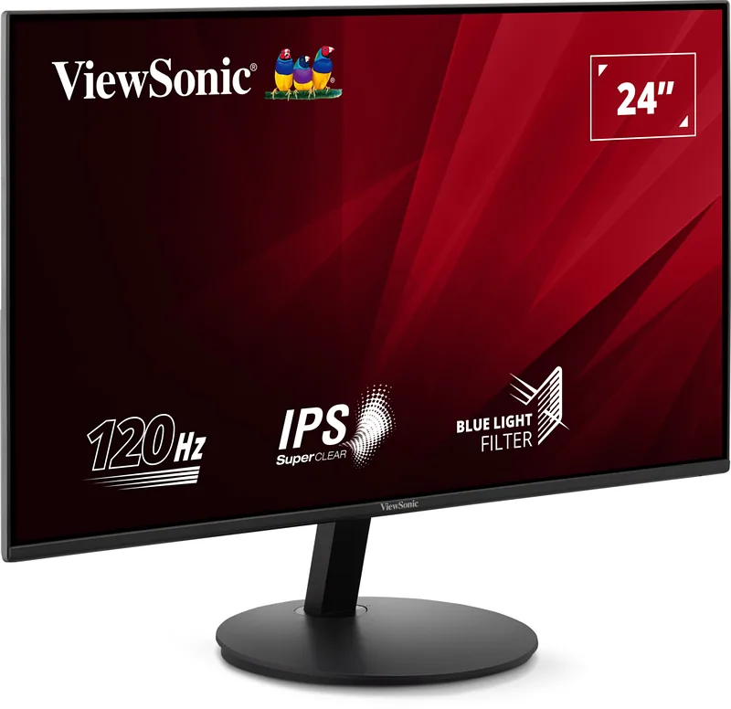 Viewsonic VA VA24E1-H PC lamekuvar 61 cm (24″) 1920 x 1080 pikslit Full HD LED Must