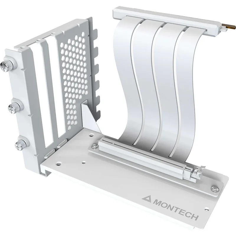 Montech Vertical GPU Mounting Kit PCIe 4.0 Riser Cable White