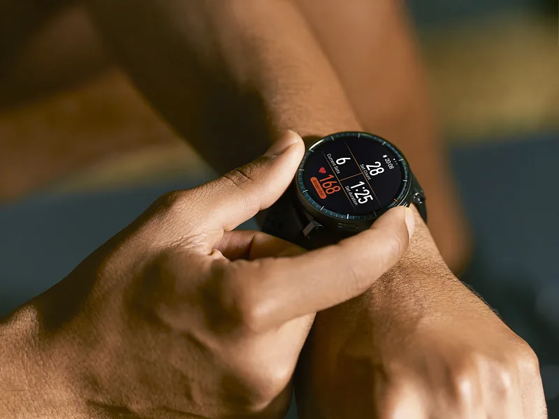 Amazfit Active Max 3,81 cm (1.5″) AMOLED Digitaalne 480 x 480 pikslit Puutetundlik ekraan Must