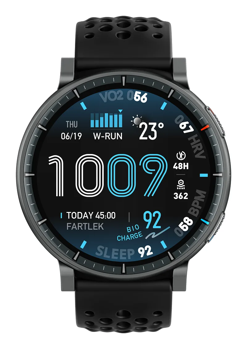 Amazfit Active Max 3,81 cm (1.5″) AMOLED Digitaalne 480 x 480 pikslit Puutetundlik ekraan Must